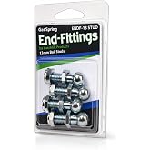 13mm Ball Stud with Nyloc Nuts- Gas Lift Strut Support Fitting 4 Pack | Gas Lift Strut Support Fitting 4 Pack (5/16-18 Thread x 1/2" Long Shank) - Durable steel - Ideal replacement or upgrade part