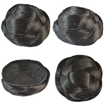Amazon Com Deniya Black Synthetic Hairpieces Braided Hair Bun