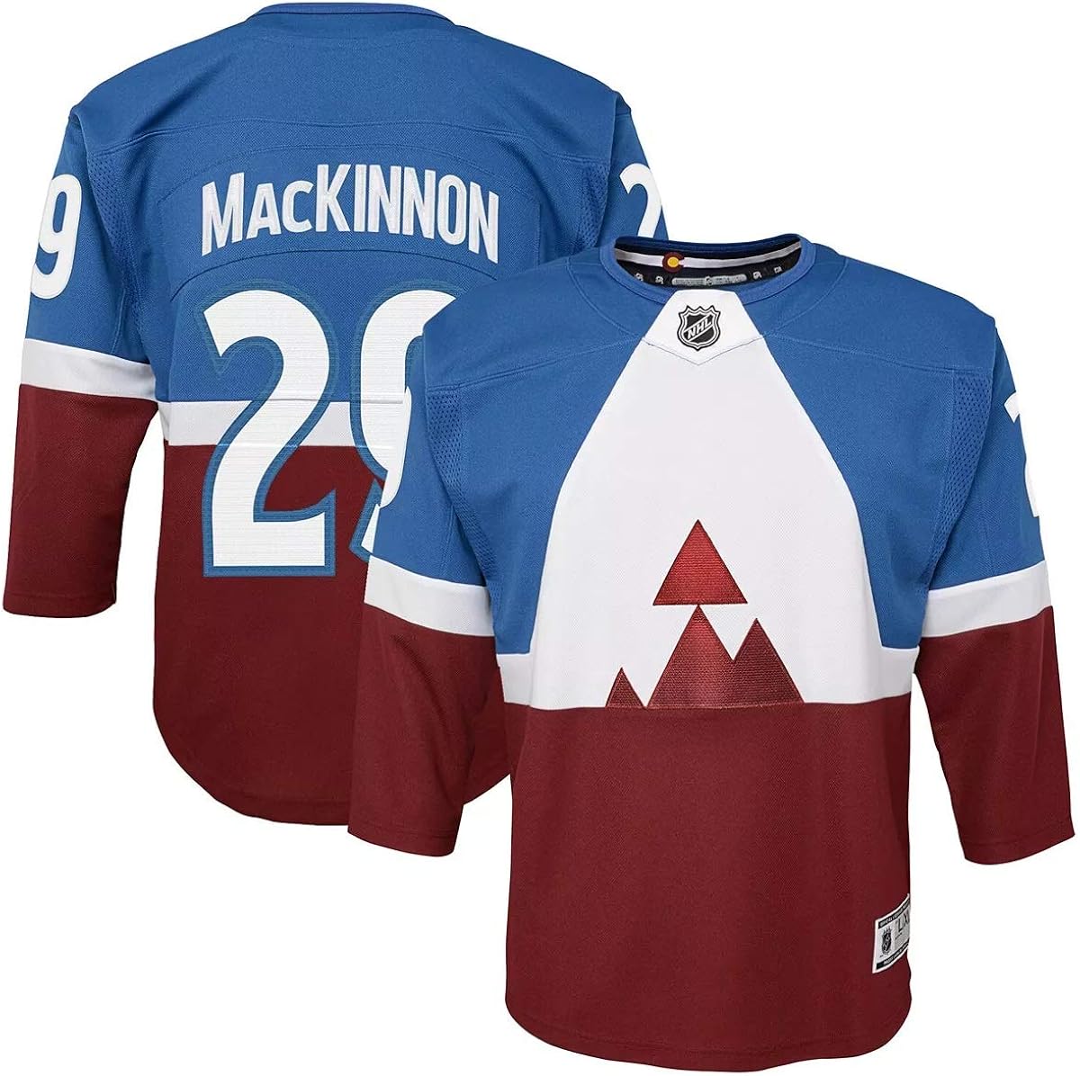 Nathan MacKinnon Colorado Avalanche 29 Burgundy Youth
