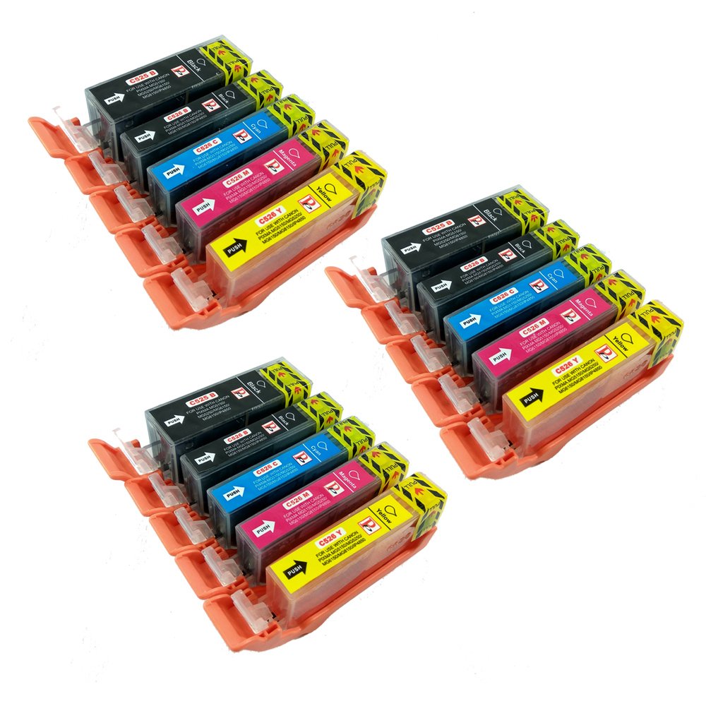 15 PerfectPrint Compatible Ink Cartridge For Canon Pixma iP4850 iP4950 iX6550 MG5150 MG5250 MG5300 MG5320 MG5350 MG6150 MG6250 MG8150 MG8170 MG8220 MG8250 MX715 MX885 MX895 Printers
