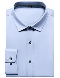 JEMITOP Men's Stretch Wrinkle Free Dress Shirts