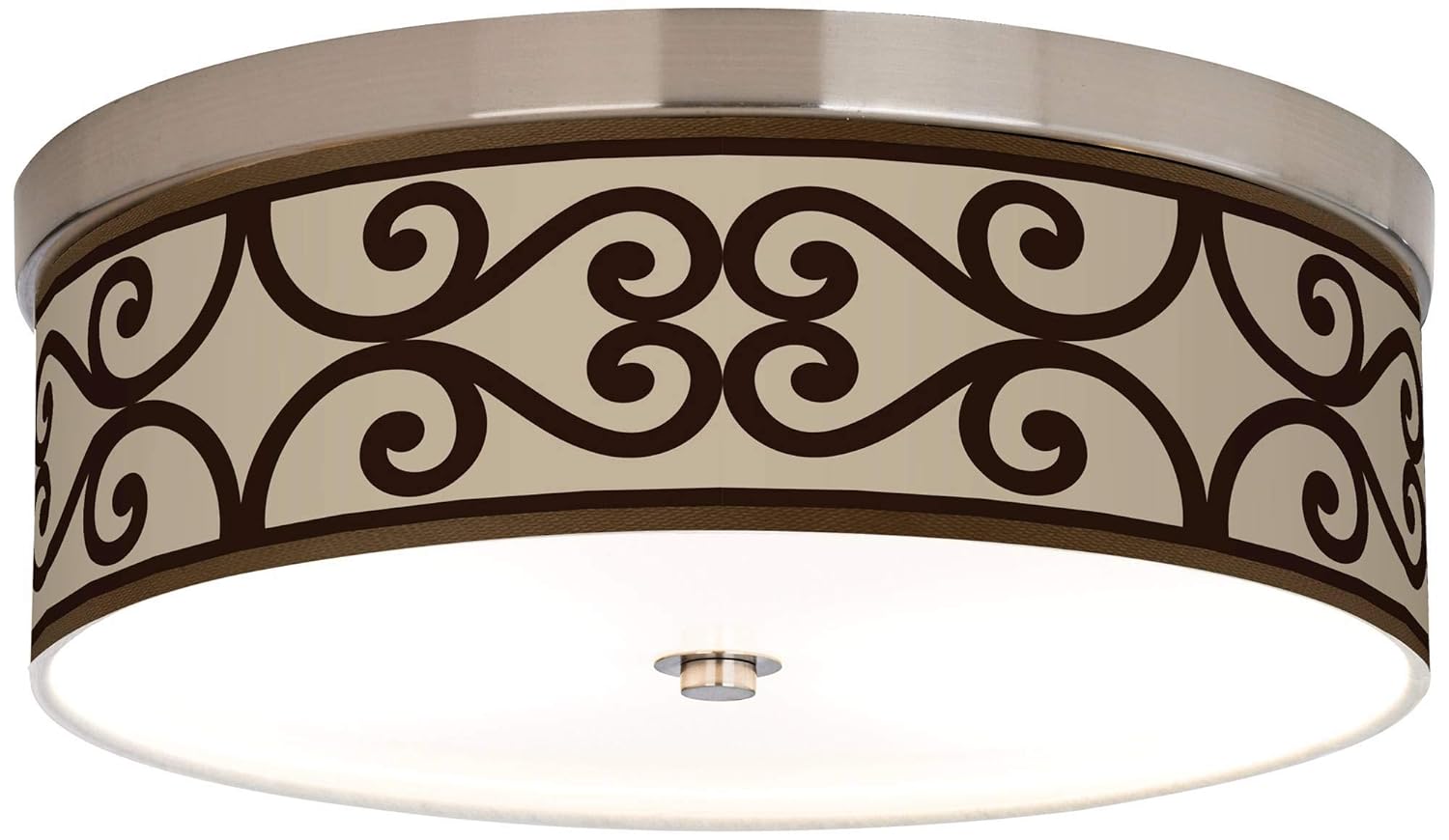 Cambria Scroll Giclee Energy Efficient Ceiling Light