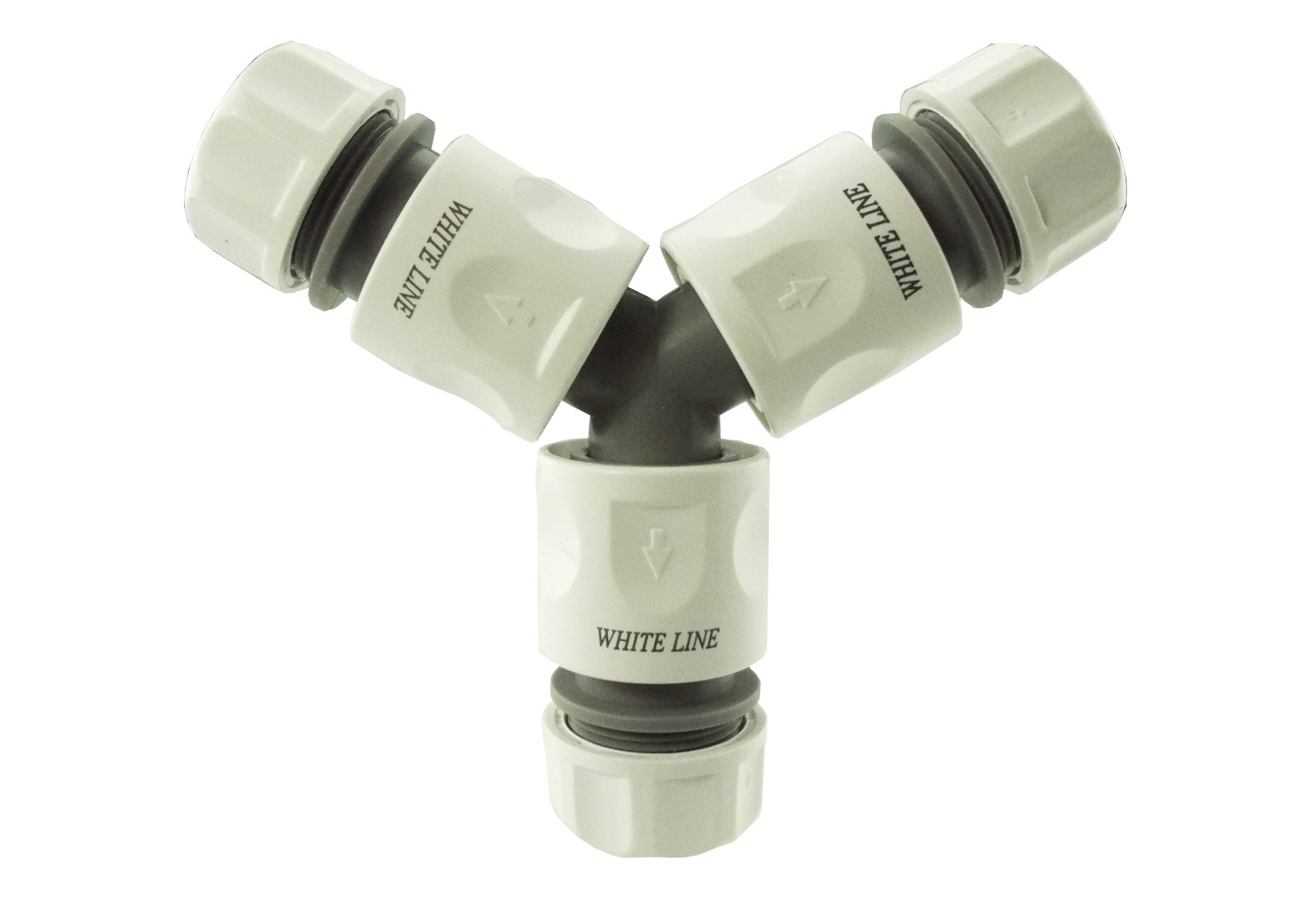 Three Way TAP Splitter with Hose CONNECTORS