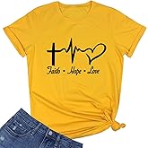 ROSEPARK Womens Graphic Cute Cotton Funny T Shirt Tees Gift Ideas