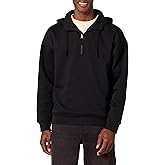 Amazon Essentials Men's Quarter-Zip Oversized-Fit Hoodie Sweatshirt