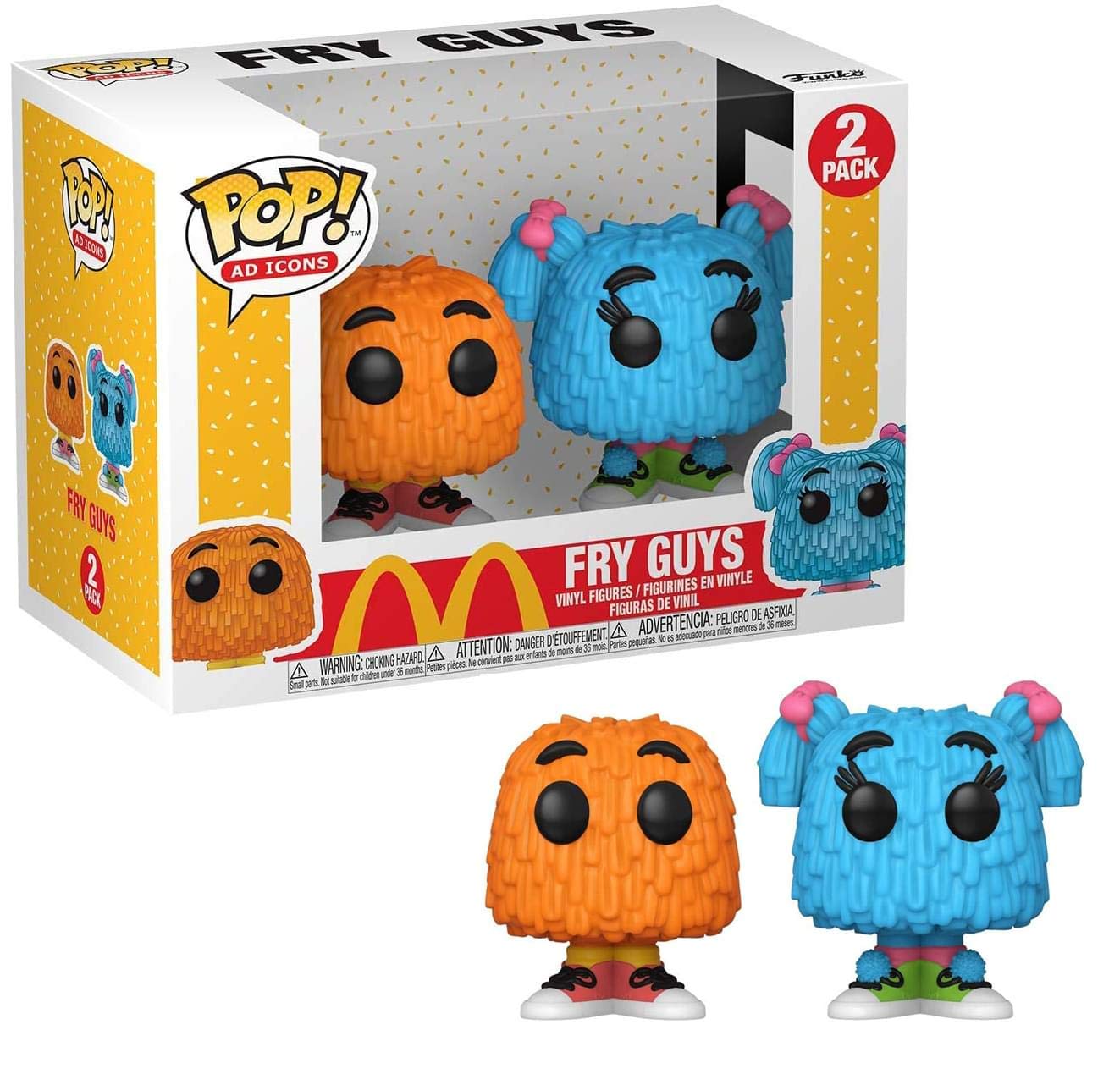Funko POP! Ad Icons: McDonald's - 2 Pack Orange and Blue Fry Guy Kids - Collectable Vinyl Figure - Gift Idea - Official Merchandise - Toys for Kids & Adults - Ad Icons Fans