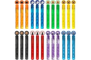 AVISKI 24Pcs Halloween Bubble Wands, Mini Bubble Wands for Halloween Party Favors, Toys for Girls Boys Kids Toddler Adults, Party Bag Stuffers Goodie Bag Filler, Classroom Prizes
