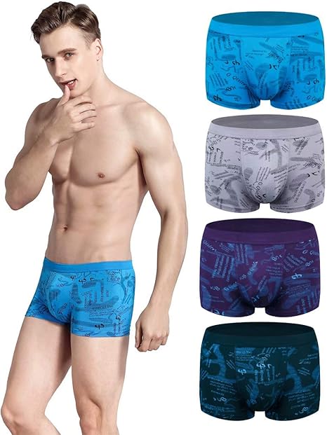 Amazon Co Jp ボクサーパンツ メンズ 下着 4枚組 ローライズ 通気 吸汗 ボクサーブリーフ 前開き コットン 超長綿素材 肌着 男性用 ストレッチ 無地 抗菌防臭加工 黑 青 グレー 服 ファッション小物