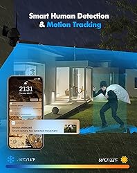 4MP Security Camera Outdoor Wired Starlight Color