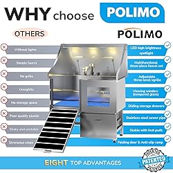 POLIMO Dog Washing Station, LED Professional