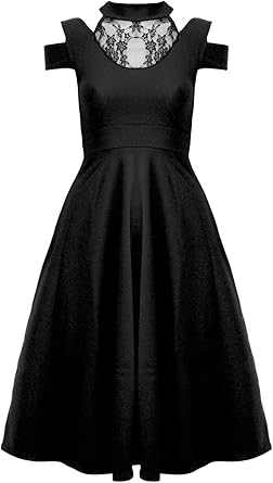choker skater dress