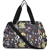 Disney Tote Duffel Bag Nightmare Before Christmas Weekender (Skellington Black)