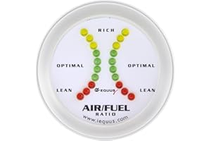 Equus 8366 Air/Fuel Ratio Gauge - White