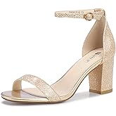 IDIFU Women's 3 Inch Heel Sandals for Women