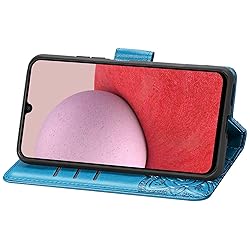 HAOTP Samsung Galaxy A14 5G Wallet Case, Blue - PU