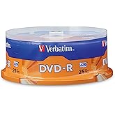 Verbatim DVD-R 4.7GB 16x AZO Recordable Media Disc - 25 Disc Spindle
