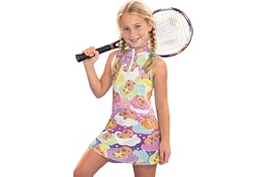 NRBEAWD Tennis Dress for Girl Tennis Golf Dresses with Pockets for Sleeveless Workout Athletic Dresses