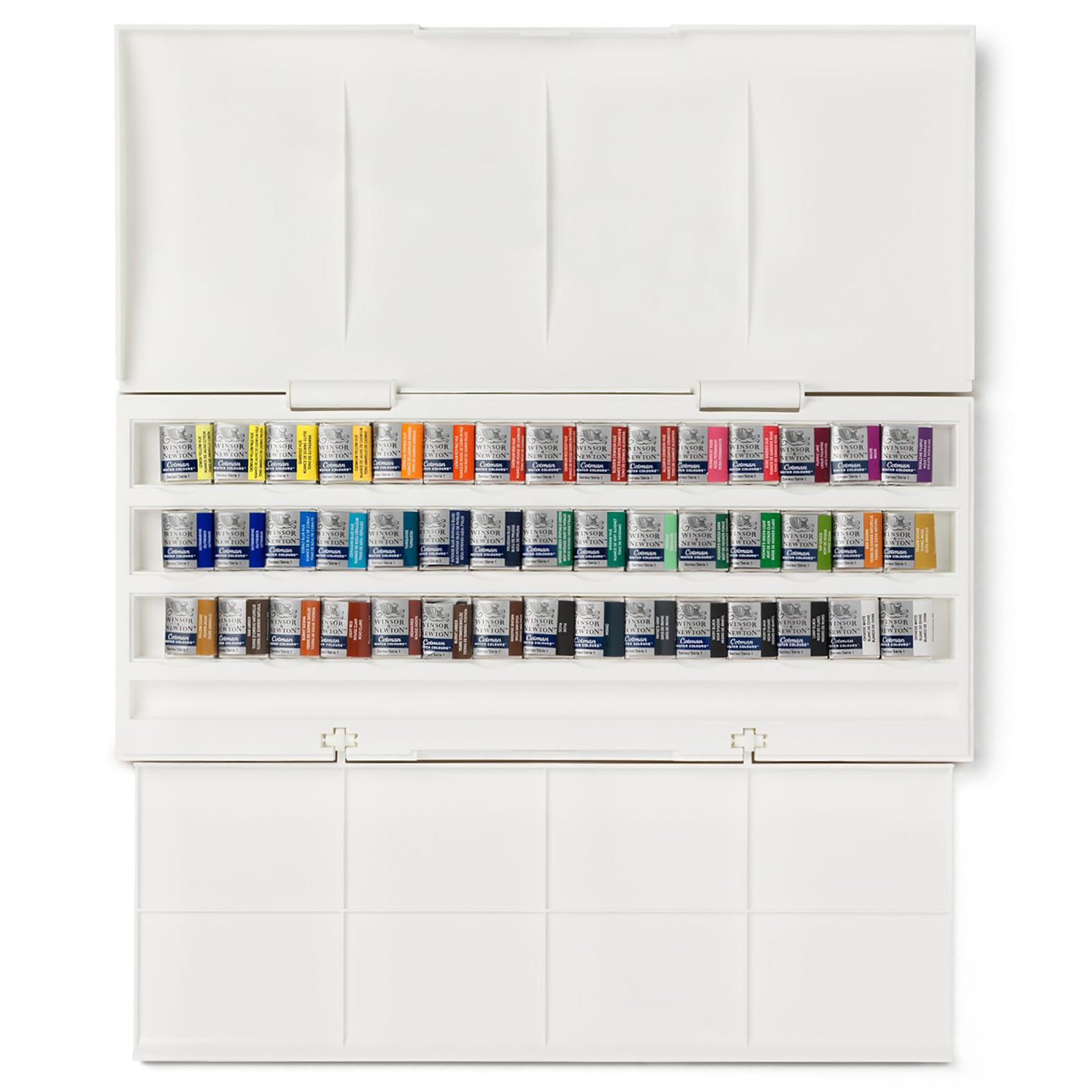 Winsor & Newton ウィンザー&ニュートン 水彩絵具 コットマン ウォーターカラー スタジオセット ハーフパン 40色セット 18909471商品画像