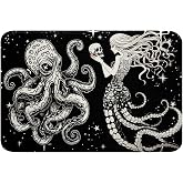 Erosebridal Galaxy Bathroom Rugs,Octopus Tentacles Area Rug 16