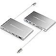 HyperDrive Ultimate 11-in-1 USB C Hub - Type-C Adapter for MacBook Pro/PC, USB-C Devices, HyperDrive USB C Hub w/PD Charging, 5Gbps Data, 4K HDMI, 3xUSB 3.1, VGA, Ethernet Docking Station