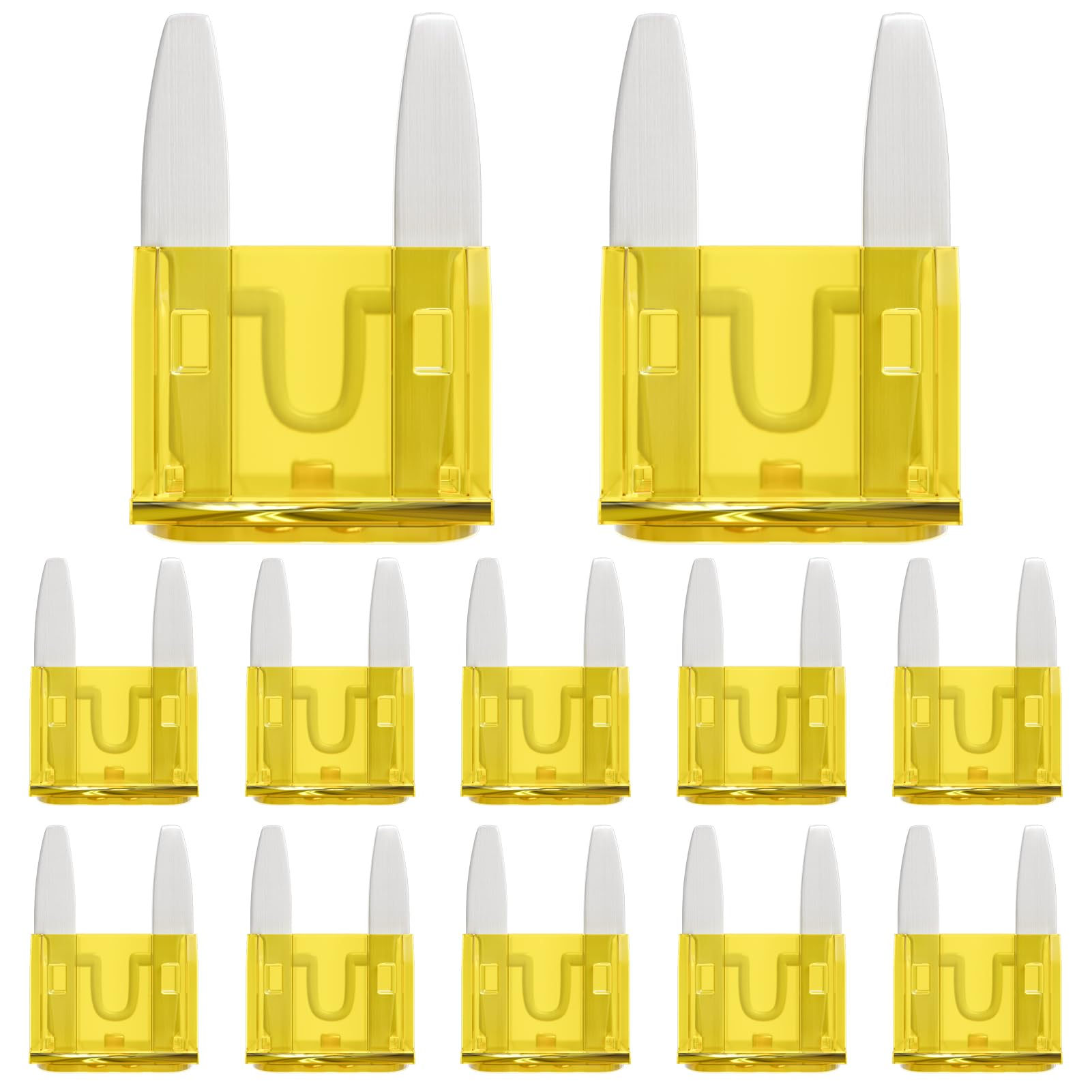 Photo 1 of ALLECIN 20A Mini Fuse 20 Amp ATM APM Blade Car Fuses 20Amp Automotive Fusibles for RV Auto Motorcycle Truck (Pack of 50Pcs)