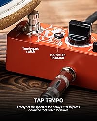 LEKATO Drummer Guitar Pedal Drum Machine with