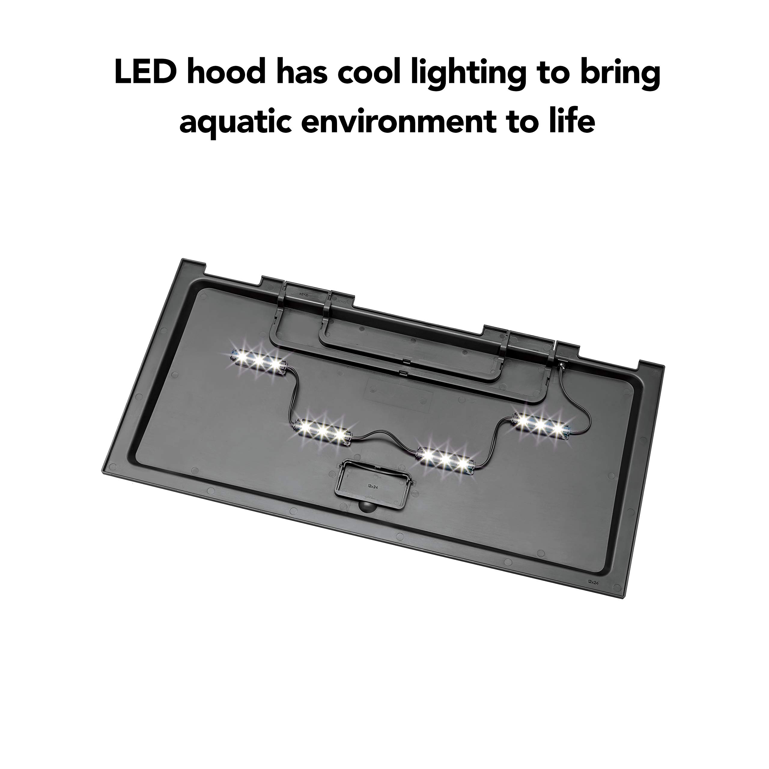 Aqueon Aquarium Fish Tank Starter Kit with LED Lighting 20 Gallon High
