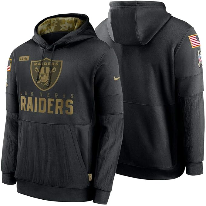 men's detroit lions nike olive salute to service sideline therma performance pullover hoodie