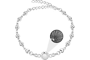 Tobestu 100 Different Languages I Love You Bracelets Love Heart Link Chain Bracelets Romantic Valentines Day Gifts for Women