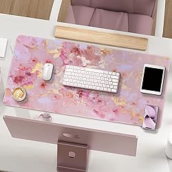 Anyshock Pink Desk Mat, Gaming Mouse Pad Large, XXL