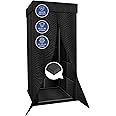 Arrowzoom 1 Sound Absorbing Studio Recording Isolation Booth Kit with 20pcs Flat Bevel Acoustic Foam Portable 360 deg Surround Music Insulator Podcast Noise Reduction Compact Soundproof Black AZ1250