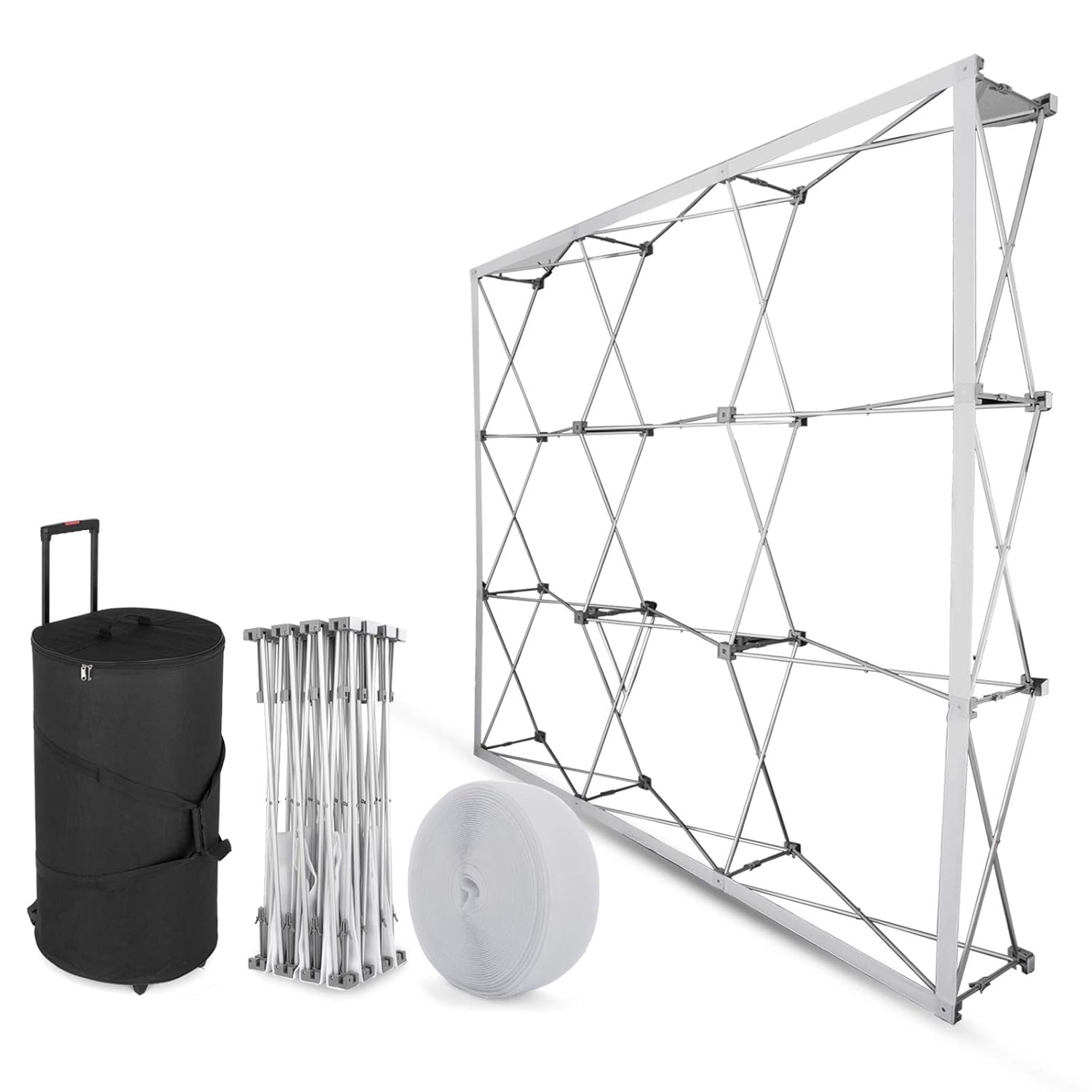 Techlifer 8x8FT Trade Show Display Pop Up Booth Tension Fabric Aluminum