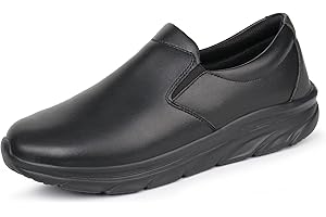 Hawkwell Men's Slip On Arch Support Slip Resistant Lightweight Comfortable Nursing Shoes