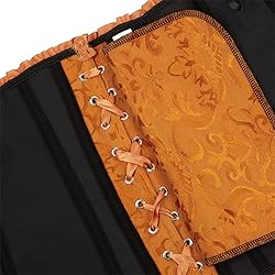 Women's Lace Up Boned Overbust Corset Bustier