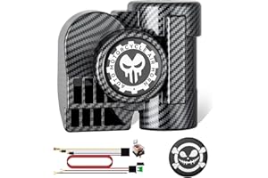 BANHAO 150dB Train Horn for Motorcycle Truck Horns 12V Super Loud for Car Kit with Air Compressor for Motorbike SUV Truck Boat Pickup (Black-upgrade)