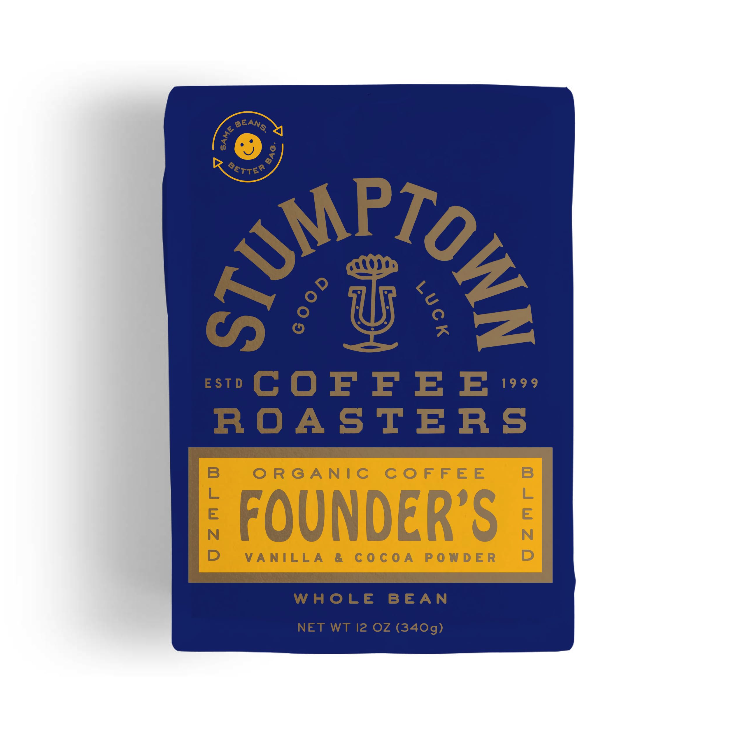 Photo 1 of Stumptown Coffee Roasters, Medium Roast Organic Whole Bean Coffee - Founder's Blend Bag with Flavor Notes of Vanilla and Cocoa Powder, 12 Ounce (Pack of 1) -- EXP MAR 2026