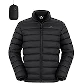 Pioneer Camp Mens Lightweight Packable Puffer Jacket Winter Insulated Puffy Coat Water Repellent Warm Quilted Jackets Travel