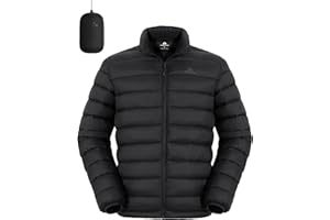 Pioneer Camp Mens Lightweight Packable Puffer Jacket Winter Insulated Puffy Coat Water Repellent Warm Quilted Jackets Travel