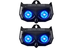 X-PEST Solar Nocturnal Animal Repeller 2 Pack Flashing Light Outdoor Weatherproof Farm Garden Lawn Effective Repellent Device for Cat Bird Fox Skunk Powerful Coyote Deterrent Predator for Chicken Coop