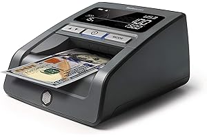 Safescan 185-S Multi-direction portable Counterfeit Bill Detector, 7-Point counterfeit detection, Suits 8 Currencies, Detects Superdollars, Fast Verification Speed with visual and sound alarm
