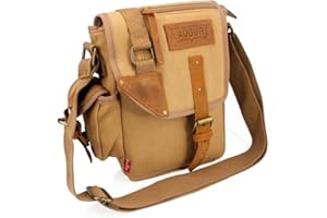 GEARONIC TM Men Military Canvas Messenger Shoulder Sling Belt Crossbody Travel Hiking Bag Satchel