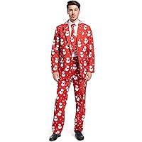 U LOOK UGLY TODAY Mens Bachelor Party Suit Funny Costume Novelty Xmas Jacket with Tie U LOOK UGLY TODAY Mens Bachelor Party Suit Funny Costume Novelty Xmas Jacket with Tie