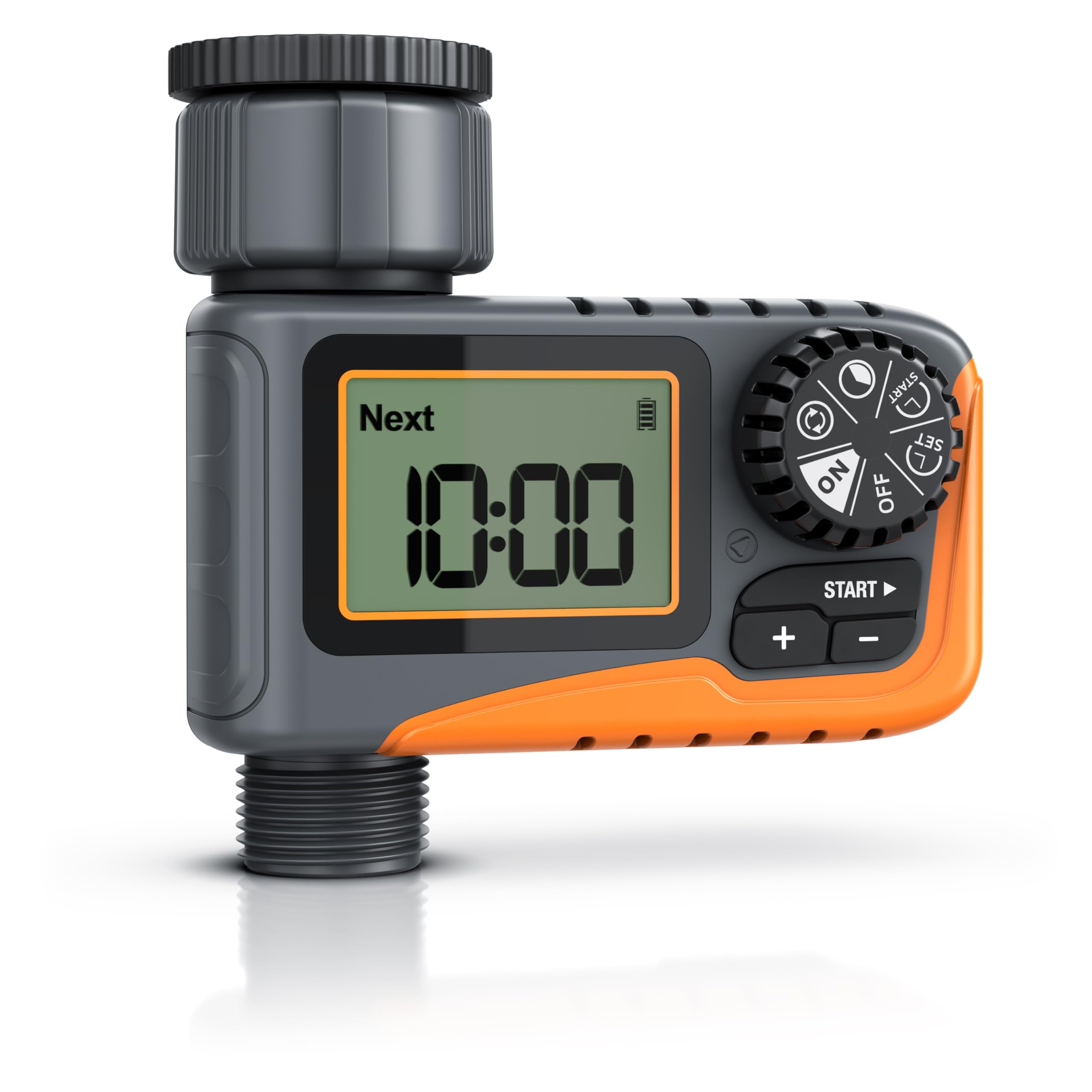Brandson - Digital Water Computer, Watering timer, Water flow meter, Practical water meter for the garden IPX5, Automatic and Time-Saving Irrigation, Rain Delay, indoor and outdoor use