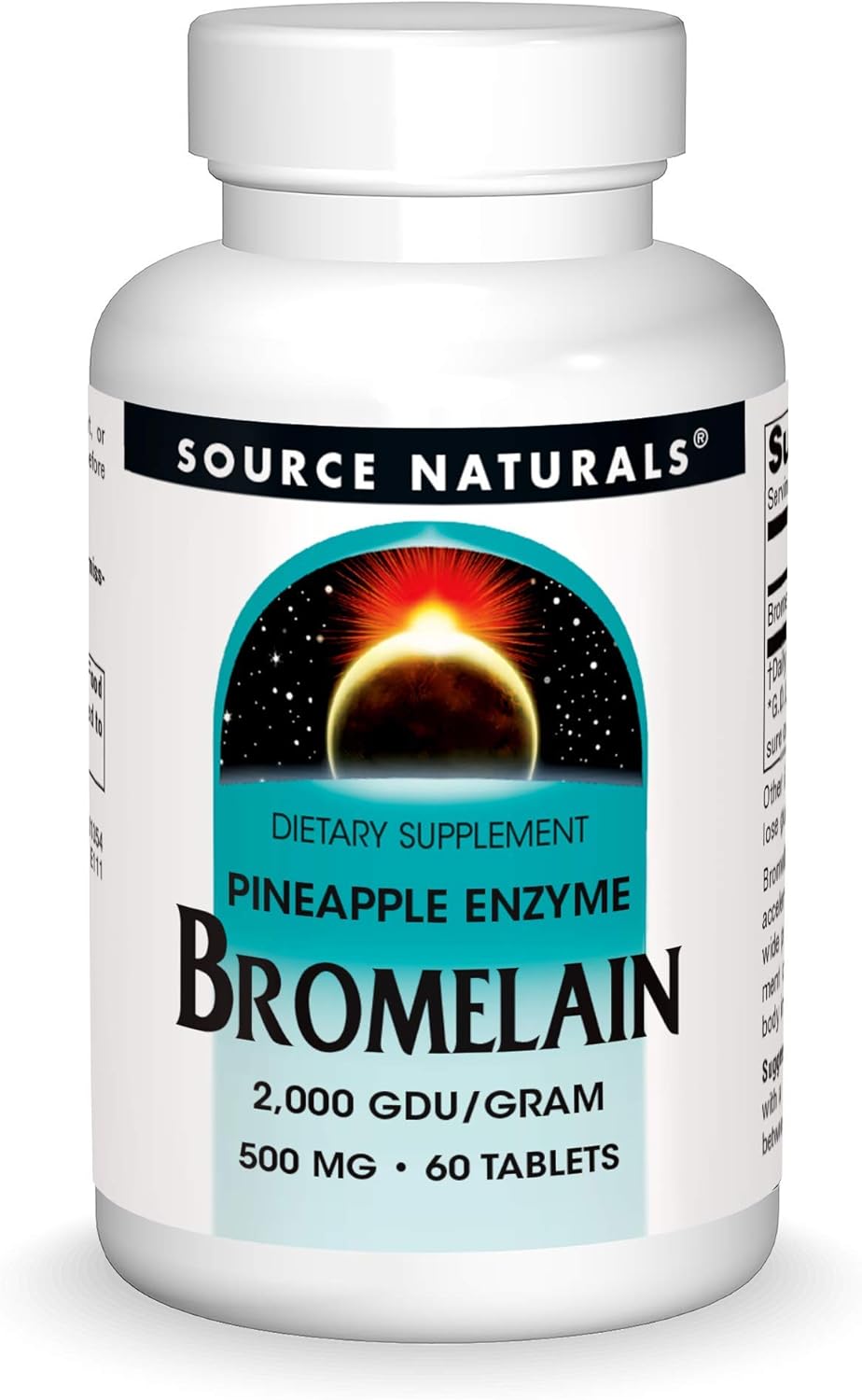 SOURCE NATURALS Bromelain 2000 Tablet, 60 Count