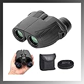Pokanic Binoculars High-Resolution [12 x 25 Optics] Clear Vision Compact Size for Travel, Camping, Hiking, Bird Watching, Wildlife, Outdoor Adventure