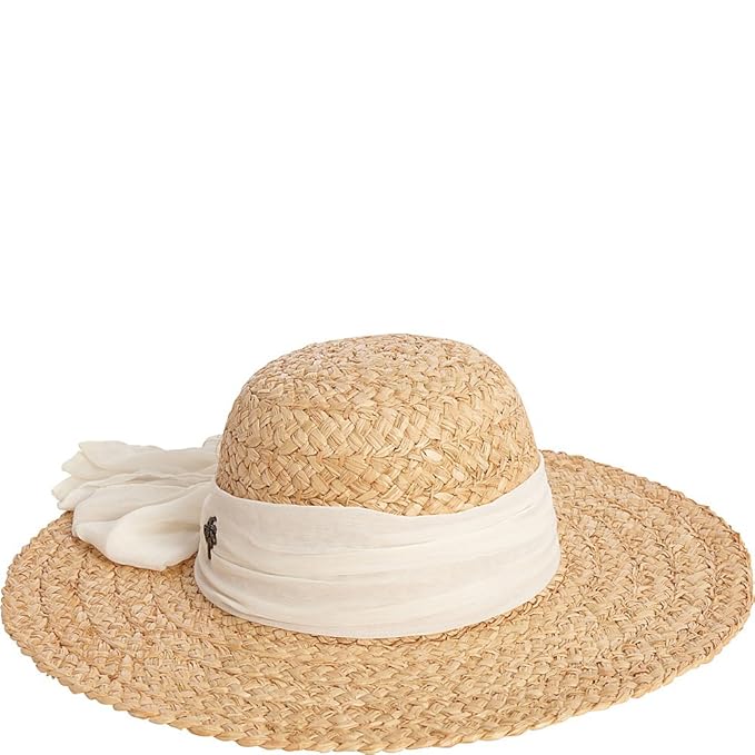 Sun 'N' Sand Organic Raffia Hat (One Size White) Amazon.in Clothing