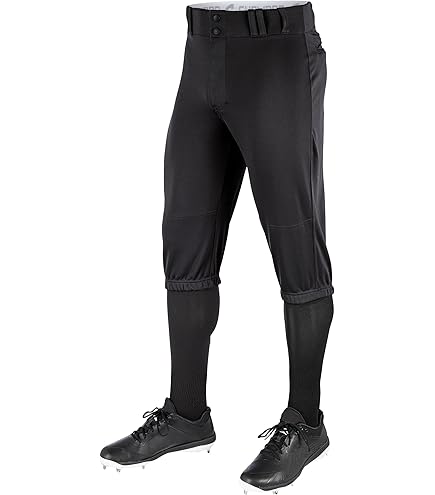 Pantalon Baseball Champro Adulte Petit – Blanc, Bas Ouvert, Rayures Rouges, Neuf