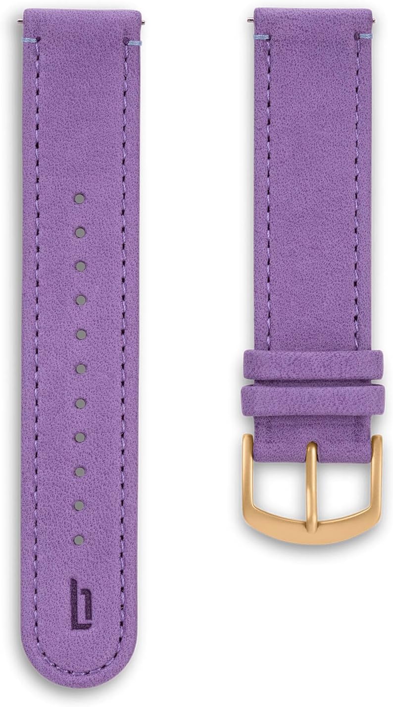 Lilienthal Berlin - Made in Germany – interchangeable wristband, vegetable-tanned leather L1 (Colour: kakadu / Buckle: gold)