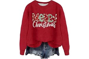YOLAI Christmas Sweaters for Women 2025 Crew Neck Winter Holiday Cute Pullovers Long Sleeve Cable Knit Tops Sweatshirt