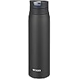 Tiger Water Bottle, 20.3 fl oz (600 ml), Sahara Mug, Stainless Steel Bottle, One Touch, Lightweight, Ebony Black, MCX-A602KE